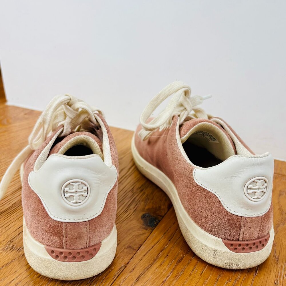 Tory Burch blush leather sneakers